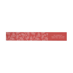 Wrapped in Lights Holiday Return Address Label