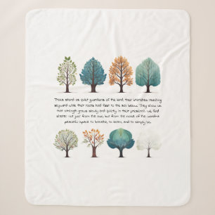 Wrapped in the quiet wisdom of the forest sherpa blanket