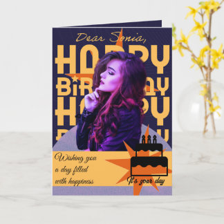 Wrapped in wishes birthday card