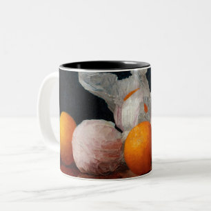 Wrapped Oranges by William Joseph Mccloskey Two-Tone Coffee Mug