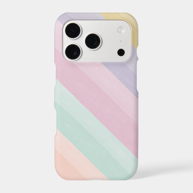 Wrapped Pastel Light Texture Unicorn Stripes Cute (Back)