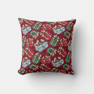 Wrapped Presents Festive Christmas Cushion
