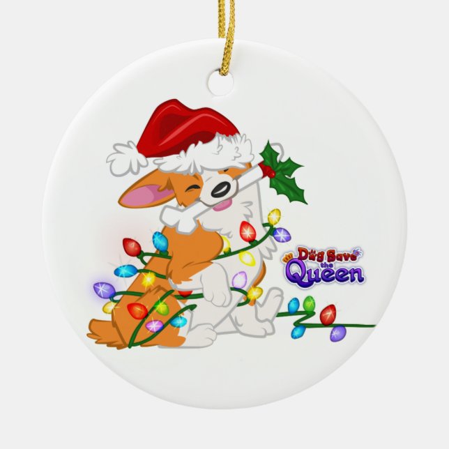 Wrapped Up in the Holidays- Ornament (Front)