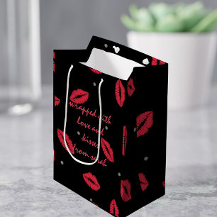 Wrapped with Love and Lipstick Kisses Gift Bag