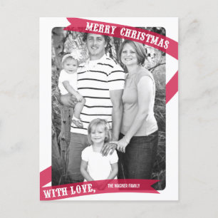 Wrapped With Love Christmas Photo Card Postcard