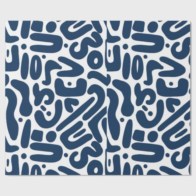 Wrapping blue hit wrapping paper (Flat)