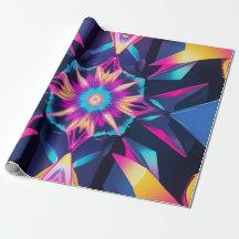 Wrapping Neon Geometric Abstraction