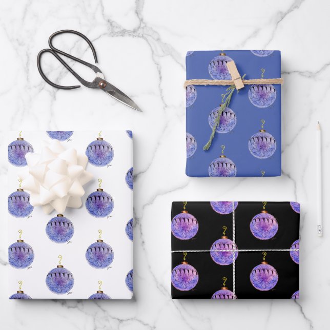 Wrapping Paper - Antique Tree Ornament (Front)