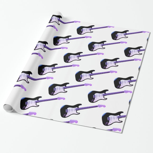 Wrapping Paper, Bass Guitar Paper (Unrolled)