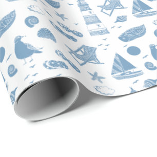 Wrapping Paper-Beach Theme Wrapping Paper