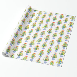 Wrapping Paper: Blue Ginger Jar Christmas Trees (C Wrapping Paper