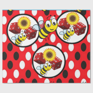 Wrapping paper bumblebee