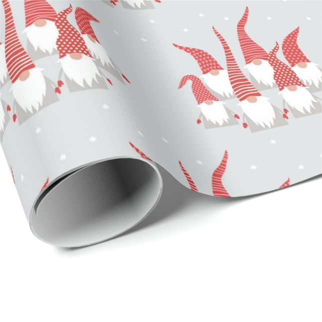 Wrapping Paper - Christmas-Gnomes (Roll Corner)