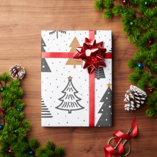Wrapping Paper Christmas Winter Christmas Tree