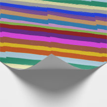 Wrapping Paper Colourful Graphic Line Pattern