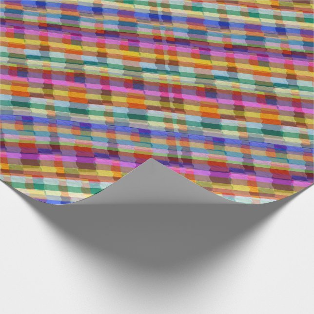 Wrapping Paper Colourful Graphic Line Pattern (Corner)