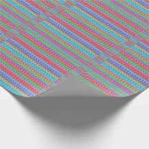 Wrapping Paper Colourful Graphic Line Pattern