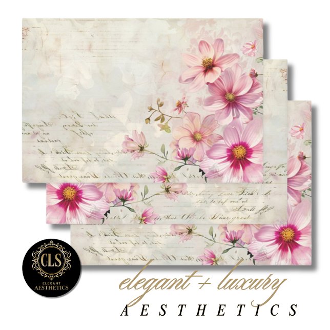Wrapping Paper – Decoupage - Vintage Rose Florals (Creator Uploaded)