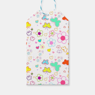 Wrapping paper design for gift tags