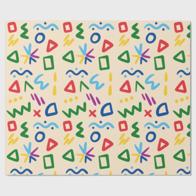 Wrapping Paper-Educational Kids Wrapping Paper (Flat)
