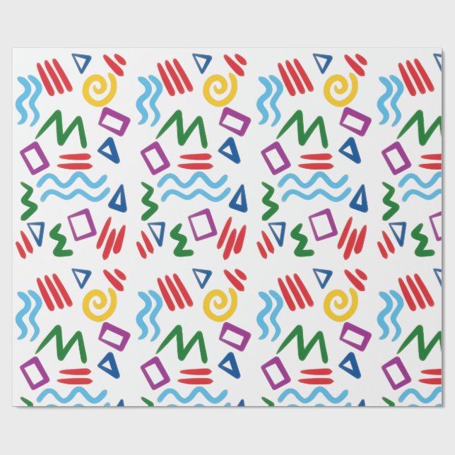 Wrapping Paper-Educational Kids Wrapping Paper (Flat)