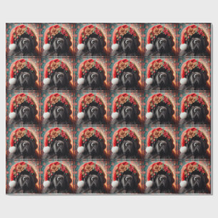 Wrapping Paper Fancy Christmas Newfie