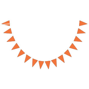 Wrapping paper featuring a pattern with orange, re bunting