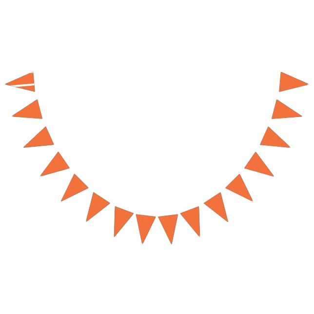 Wrapping paper featuring a pattern with orange, re bunting  (All)