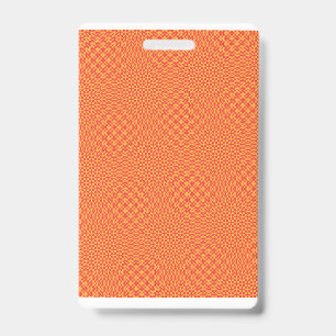 Wrapping paper featuring a pattern with orange, re ID badge