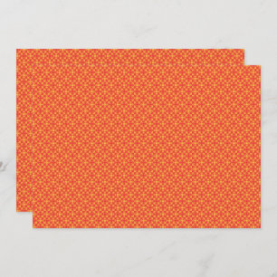 Wrapping paper featuring a pattern with orange, re invitation