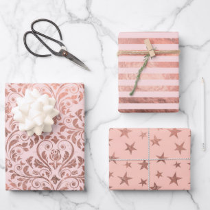 Wrapping Paper Flat Sheet Set of 3