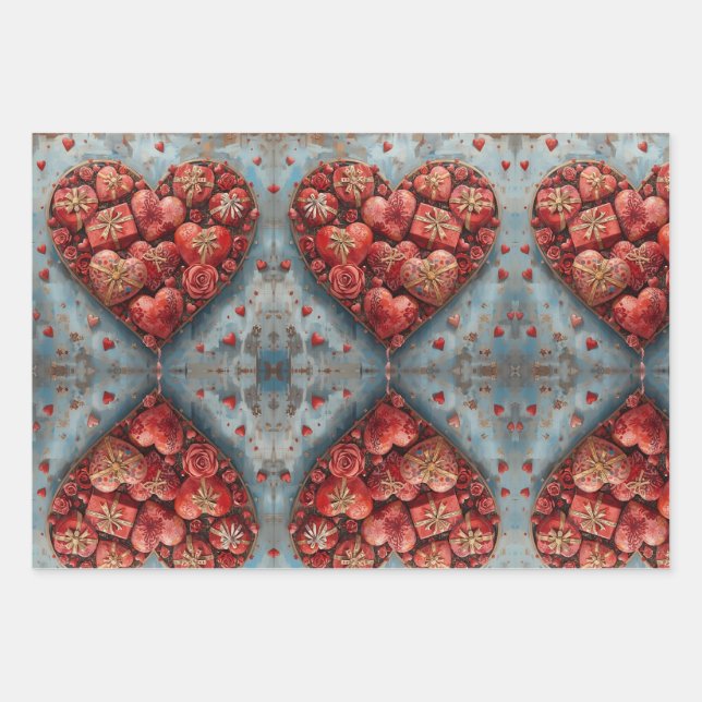 Wrapping Paper Flat Sheet Set of 3 (Front)