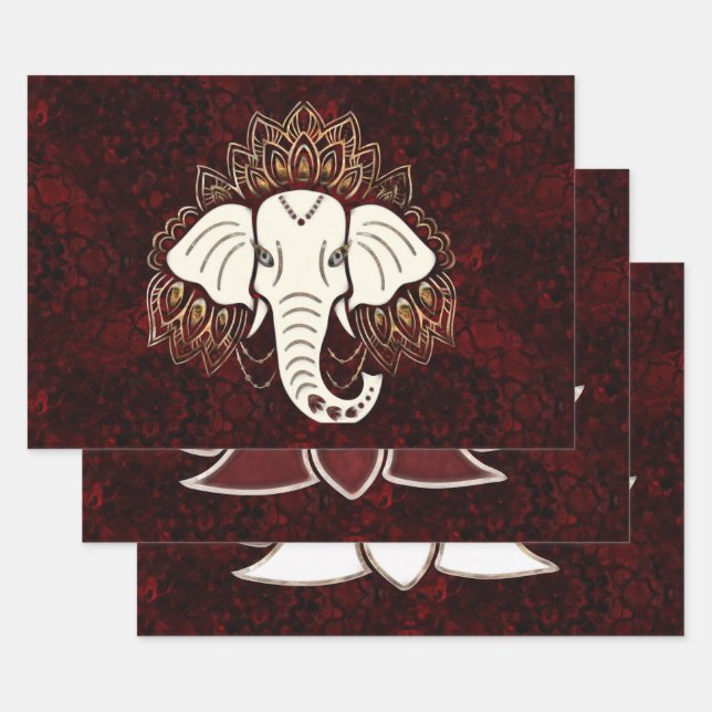 Wrapping Paper Flat Sheet Set of 3 (Set)