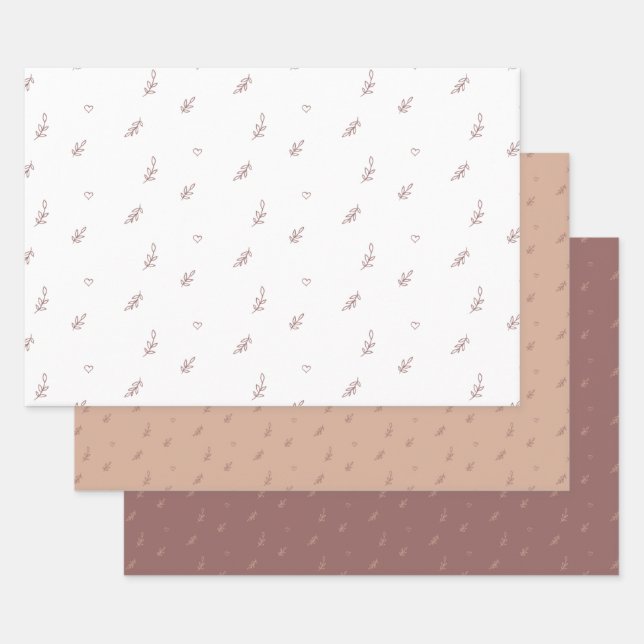 Wrapping Paper Flat Sheet Set of 3 (Set)