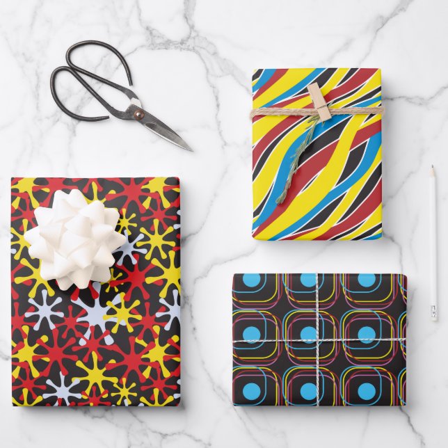 Wrapping Paper Flat Sheet Set of 3 (Front)