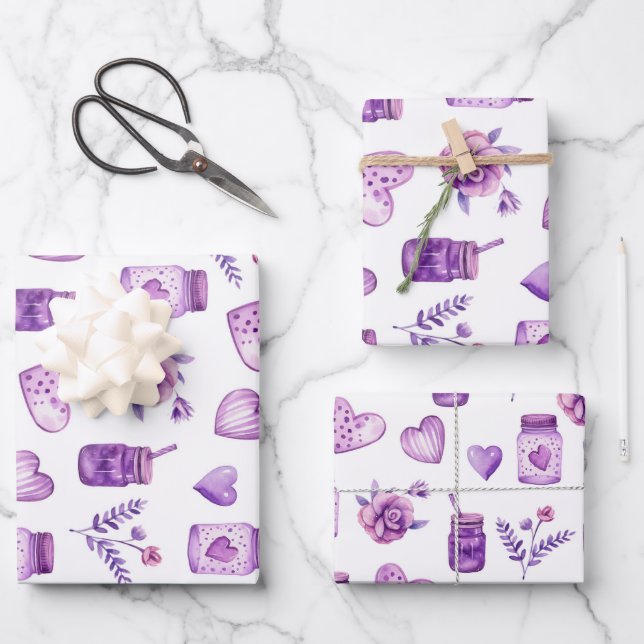 Wrapping Paper Flat Sheet Set of 3 (Front)