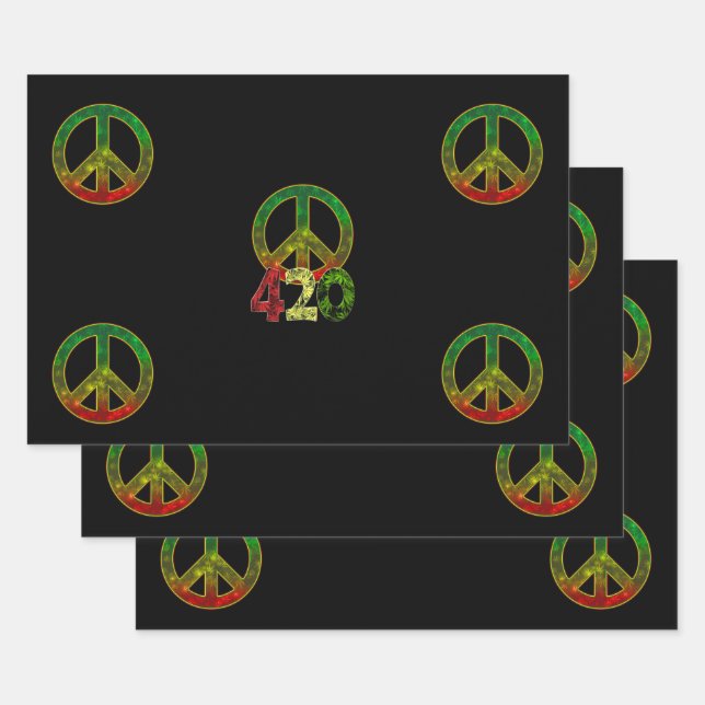 Wrapping Paper Flat Sheet Set of 3 (Set)