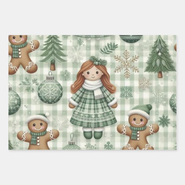 Wrapping Paper Flat Sheet Set of 3 (Front)