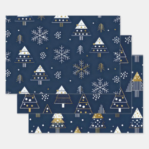 Wrapping Paper Flat Sheet Set of 3