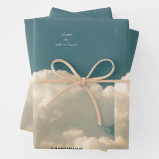 Wrapping Paper Flat Sheet Set of 3