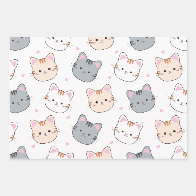 Wrapping Paper Flat Sheet Set of 3 (Front)