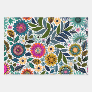 Wrapping Paper Flat Sheet Set of 3