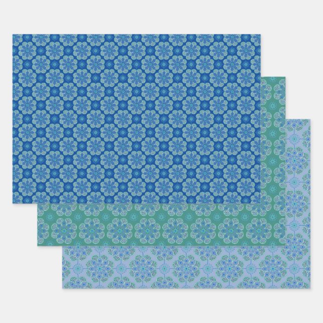 Wrapping Paper Flat Sheet Set of 3 (Set)