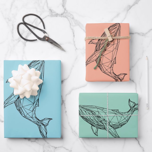 Wrapping Paper Flat Sheet Set of 3 (Front)