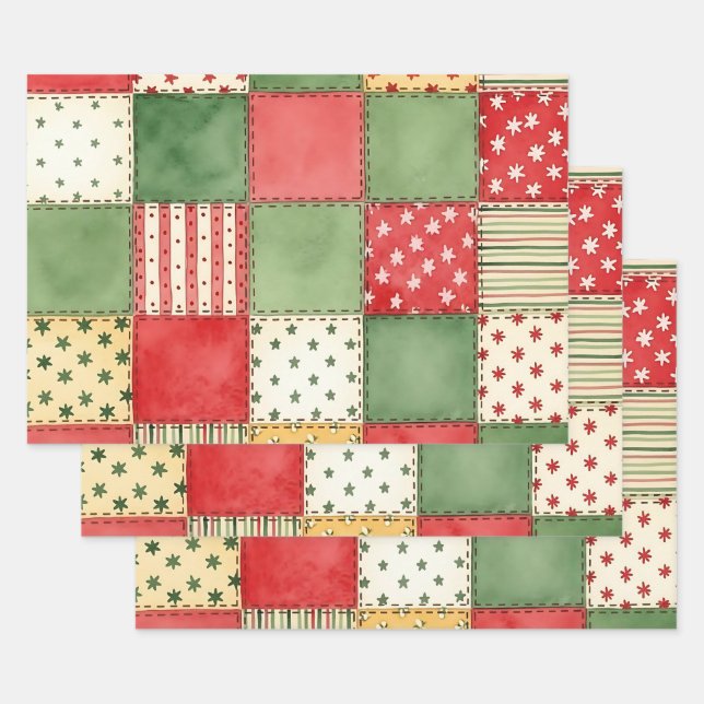 Wrapping Paper Flat Sheet Set of 3 (Set)