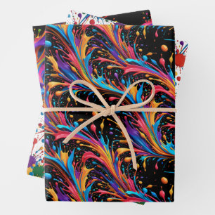 Wrapping Paper Flat Sheet Set of 3