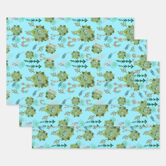 Wrapping Paper Flat Sheet Set of 3 (Set)