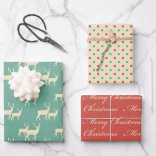 Wrapping Paper Flat Sheet Set of 3