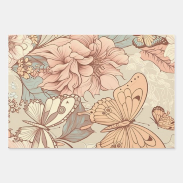Wrapping Paper Flat Sheet Set of 3 (Front 2)
