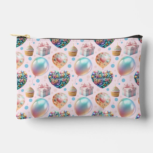 Wrapping Paper Flat Sheet Set of 3 Accessory Pouch (Front)